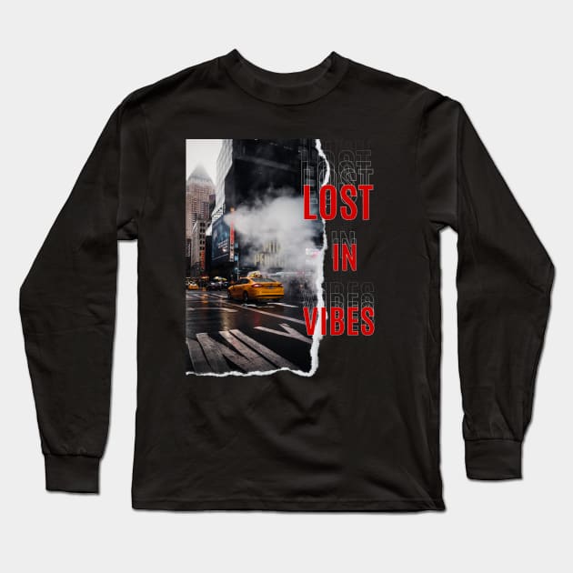 Lost in the vibes of cityscapes Long Sleeve T-Shirt by TeeProDesigns